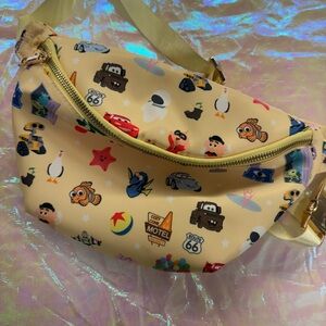 Disney Pixar Characters Beige Fanny Pack